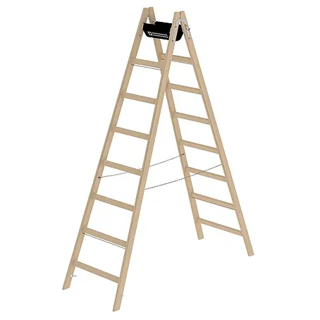 Munk  Stehleiter Holz Stehleiter 2x8 Sprossen