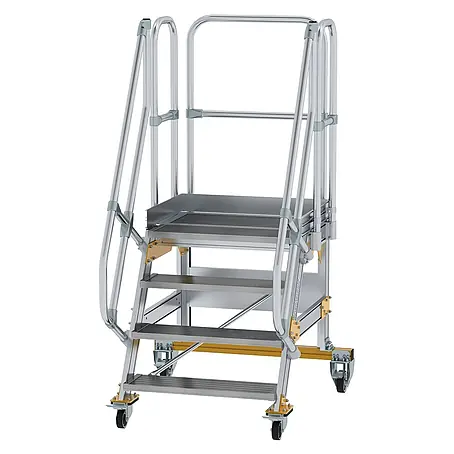Munk  Treppenpodest Plattformtreppe fahrbar 60° Stufenbreite 800mm 4 Stufen