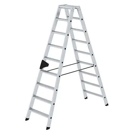 Munk  Stehleiter Stehleiter mit ergo-pad beidseitig begehbar 2x9 Stufen