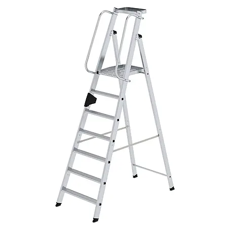 Munk  Stehleiter Aluminium-Stehleiter 7 Stufen