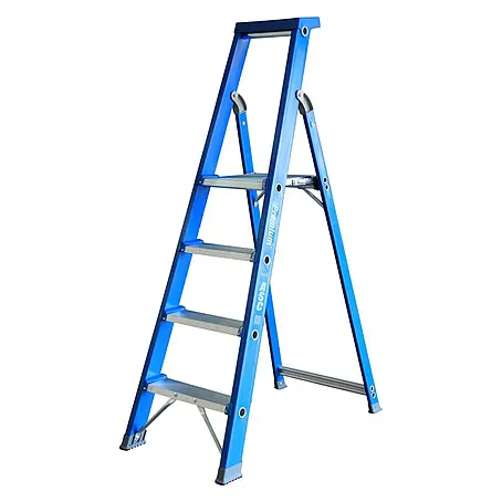 ASC  Stehleiter Premium- Stufenstehleiter BT-4 einseitig 4 Stufen mit 3,00m Arbeitshöhe