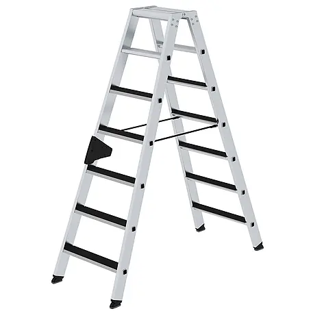 Munk  Stehleiter Stehleiter beidseitig begehbar mit clip-step 2x7 Stufen