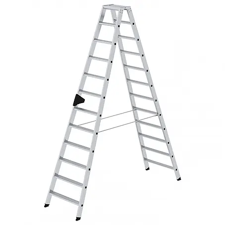 Munk  Stehleiter Stehleiter mit ergo-pad beidseitig begehbar 2x12 Stufen