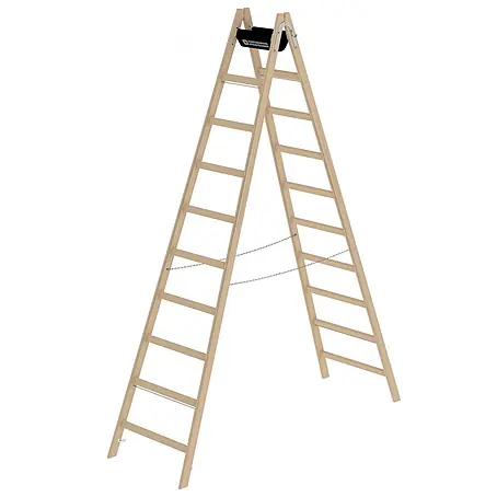 Munk  Stehleiter Holz Stehleiter 2x10 Sprossen