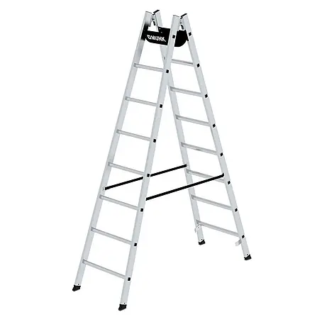Munk  Stehleiter Sprossenstehleiter 2x8 Sprossen