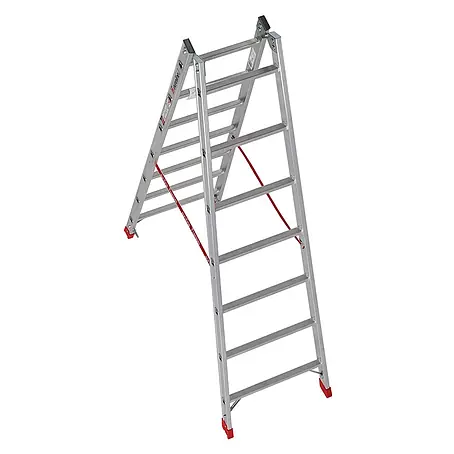 Euroline  Stehleiter Premium 305 Sprossenstehleiter 2x8 Sprossen
