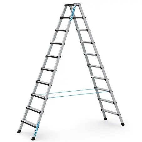 Zarges  Stehleiter Comfortstep B Stehleiter mit gepolsterter Stufen-Vorderkante 2x10 Stufen