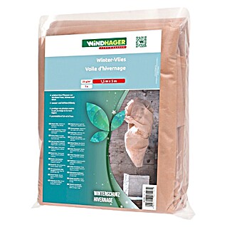 Windhager Winterschutzvlies (L x B: 5 x 1,5 m, Beige, 25 g/m², 3 Stk.)