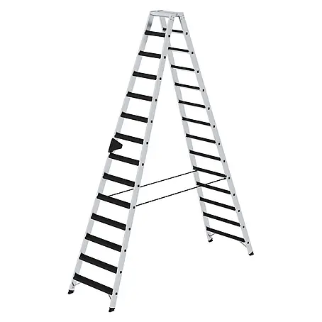 Munk  Stehleiter Stehleiter beidseitig begehbar mit relax-step 2x14 Stufen