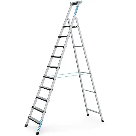 Zarges  Stehleiter Comfortstep S gebördelte Stehleiter mit gepolsterter Stufen-Vorderkante 10