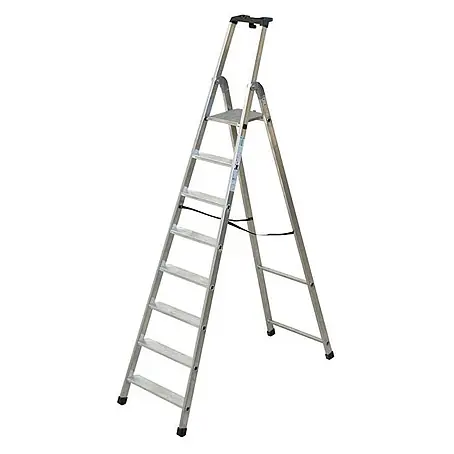 Facal  Stehleiter Stufenstehleiter QUADRA S300 Aluminium 8 Stufen