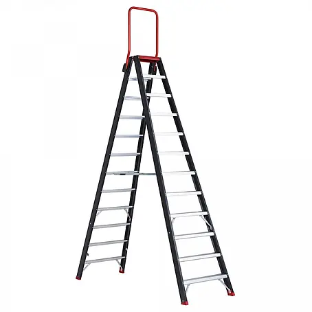 Altrex  Stehleiter Taurus beidseitig begehbare Stufenleiter TDO 12 Stufen mit Bügel