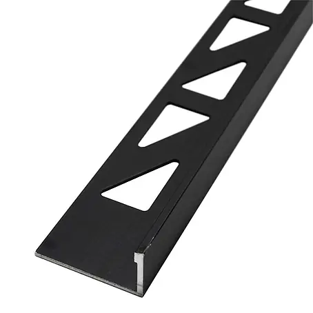Dalsys  Fliesenprofil 2m Fliesenschiene 10mm Winkelprofil Aluminium Silber