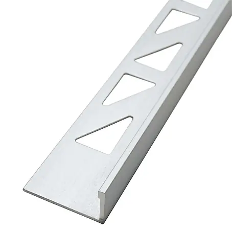 Dalsys  Fliesenprofil 2,5m Fliesenschiene 12,5mm Winkelprofil Aluminium Chrom
