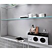 Camargue Stella LED-Spiegelschrank (B x H: 90 x 73,5 cm, Mit Beleuchtung, Mit abgerundeten Kanten, Spanplatte, Berg Eiche)
