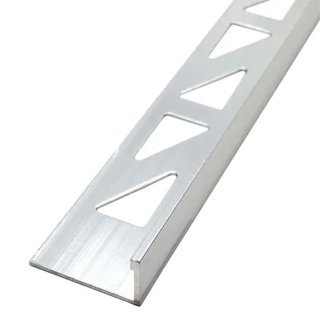 Dalsys  Fliesenprofil 2,5m Fliesenschiene 8mm Winkelprofil Aluminium Silber