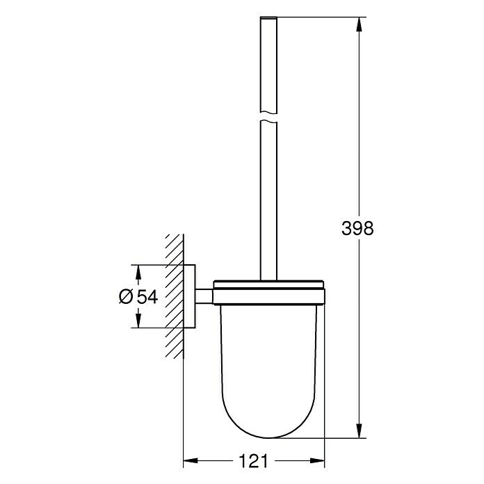 Grohe Essentials WC-BürstengarniturMit Halterung, Chrom, Glänzend Unknown