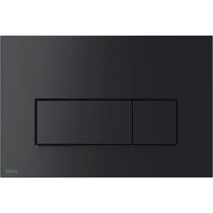 Alcadrain Betätigungsplatte Alcadrain WC - Betätigungsplatte M578 Schwarz-Matt - Schwarz Matt - Matte schwarze Doppelspültaste mit zwei rechteckigen Tasten für Toiletten.