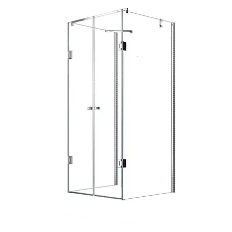 Glaszentrum Hagen  U-Duschkabine 90x80x90x180 cm Ares U-Duschkabine