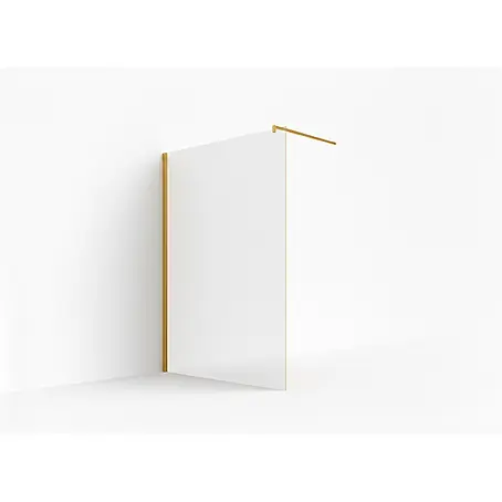 Glaszentrum Hagen  Duschwand (GD) 110x200 cm Walk in Dusche Satin