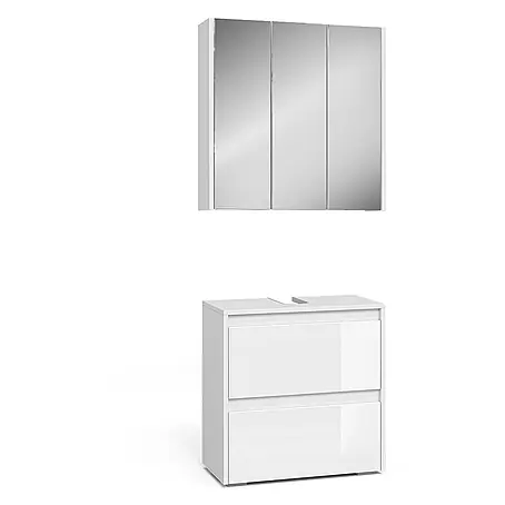 Vicco  Badmöbel-Set Majest Weiß 2 Teile