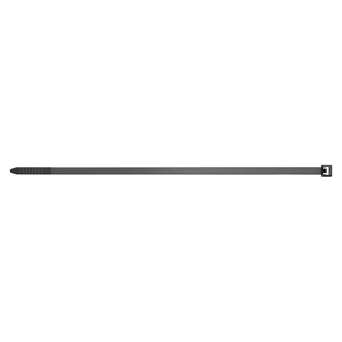 Fischer Kabelbinder UBN - Schwarz, L x B: 370 x 4,8 mm, 100 Stk. - Grauer Kabelbinder aus Kunststoff mit Arretiermechanismus und gerippter Spitze.