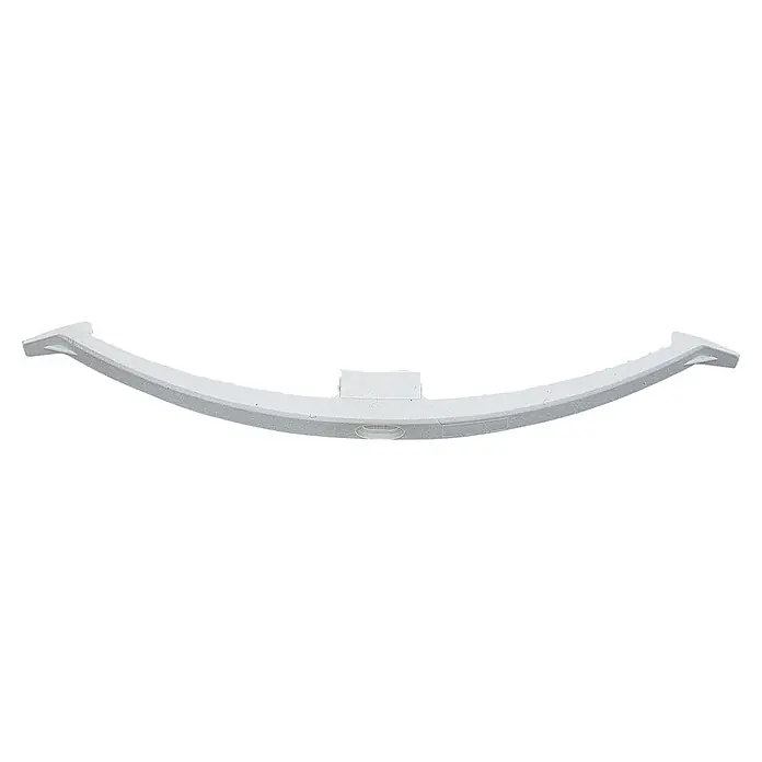 Fischer Kabel Kabelbügel KB 16 - 230 mm - Weißes, strukturiertes, gebogenes Kunststoffelement mit Befestigungspunkten.