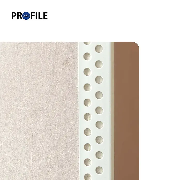 ProfileXXL Kantenschutz für Trockenbau 2,5m Eckschutzprofil 23 x 23mm Kantenschutz Trockenbau PVC Weiß - Weiß - Weißes perforiertes Kunststoff-Eckprofil für Gipskartonplatten oder Putz.