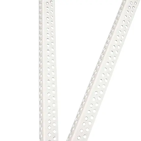ProfileXXL  Kantenschutz für Trockenbau 2,5m Eckschutzprofil 23 x 23mm Kantenschutz Trockenbau PVC Weiß