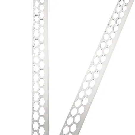 ProfileXXL  Kantenschutz für Trockenbau 2,5m Abschlussprofil 40 x 14mm Putzschiene PVC Weiß