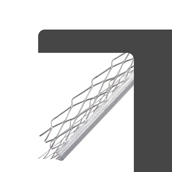 Protektor Kantenschutz für Trockenbau 25x Kantenprofil 260cm x 10mm Innenputz Silber 1007 - Silber - Metall-Eckschutzprofil mit Streckmetallflügel für Putz-/Trockenbau-Ecken.