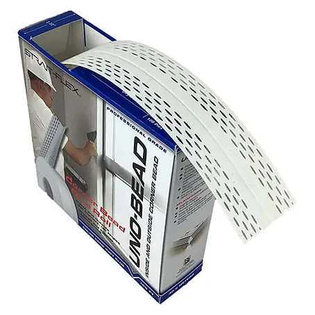Strait-Flex  Kantenschutz für Trockenbau 30,5m Kantenprofil Rolle UNO-BEAD 222 flex. Winkel Weiß