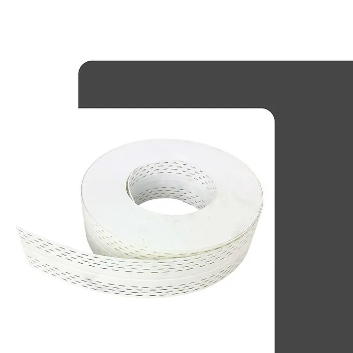 Strait-Flex Kantenschutz für Trockenbau 12x Kantenprofil 30,5m Rolle UNO-BEAD 222 flex. Winkel Weiß -  - Weiße, perforierte Rolle aus Kunststoffband oder Gartenbinder.