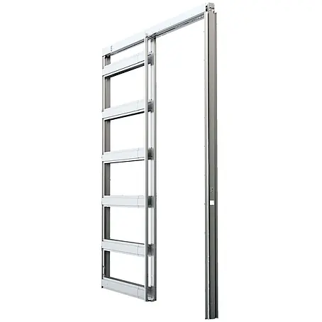 Dalsys  Montagezubehör für Trockenbau Schiebetürsystem CW 75 Einbauelement Silber