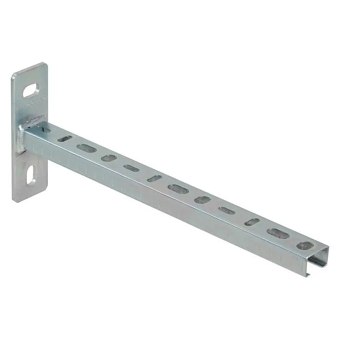 Dalsys Montagezubehör für Trockenbau 25x Schienenkonsole 28/30, 32cm Silber -  - Verzinkter Metall-Auslegerarm mit Perforationen, als Stützkonsole für C-Schienensysteme.