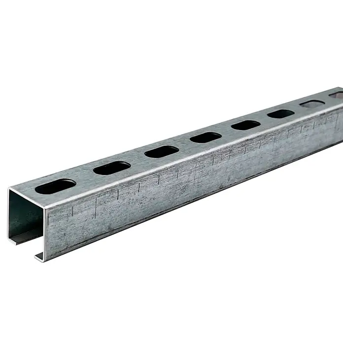 Dalsys Montagezubehör für Trockenbau 10x Montageschiene 38/40, 200cm Silber -  - Verzinkte Metallprofilschiene mit Langlöchern zur Montage.