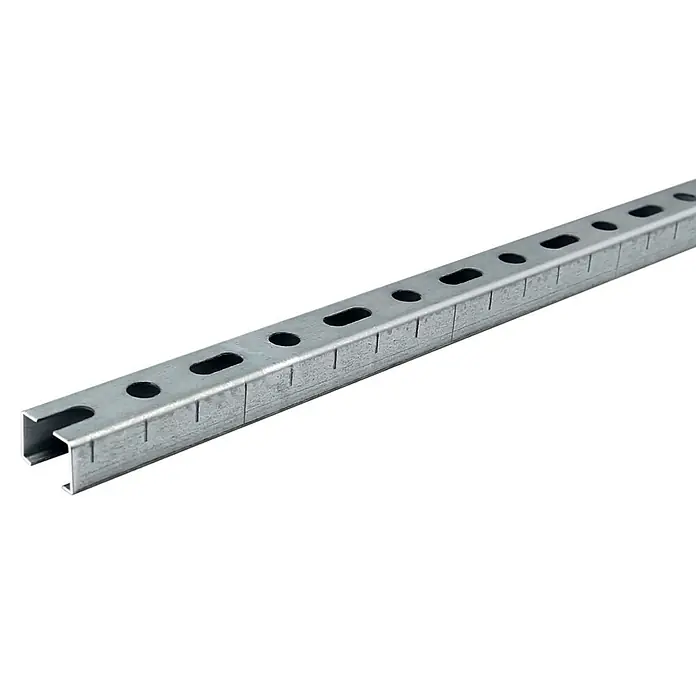 Dalsys Montagezubehör für Trockenbau 50x Montageschiene 27/18, 200cm Silber -  - Verzinktes Metall-Montageprofil mit Perforationen zur Befestigung.