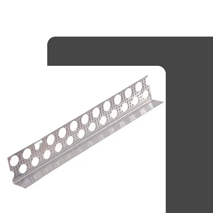 Protektor Montagezubehör für Trockenbau 50x Göppinger Profil 250cm Abschlussprofil Silber -  - Perforiertes Metalleckprofil für Putz- oder Trockenbauverstärkung.