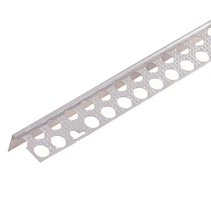Protektor Montagezubehör für Trockenbau 50x Göppinger Profil 250cm Abschlussprofil Silber -  - Silbernes Lochwinkelprofil aus Metall für Putz- oder Trockenbauarbeiten.