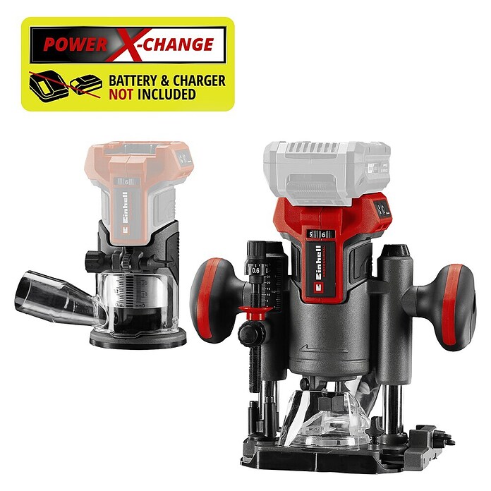 Einhell Professional Power X-Change 18V Akku-Kombifräse TP-RO 18 Set Li BL - Solo (18 V, Ohne Akku) | BAUHAUS