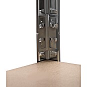 Schulte Schwerlastregal (H x B x T: 180 x 130 x 45 cm, Traglast pro Boden: 150 kg, Anzahl Böden: 5 Stk., Stecken, Silber) | BAUHAUS