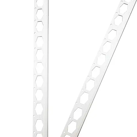 ProfileXXL  Kantenschutz für Trockenbau 2,5m Abschlussprofil 25 x 4mm Putzschiene PVC Weiß