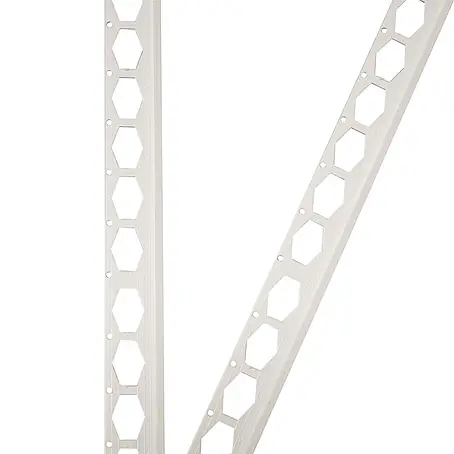 ProfileXXL  Kantenschutz für Trockenbau 2,5m Abschlussprofil 25 x 8mm Putzschiene PVC Weiß