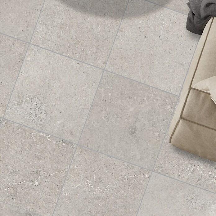 Palazzo Feinsteinzeugfliese Valdi (60 x 60 cm, Light Grey, Matt) | BAUHAUS