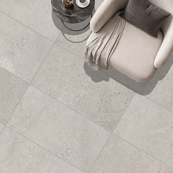 RAK Ceramics Feinsteinzeugfliese Valdi (60 x 120 cm, Light Grey, Matt) | BAUHAUS