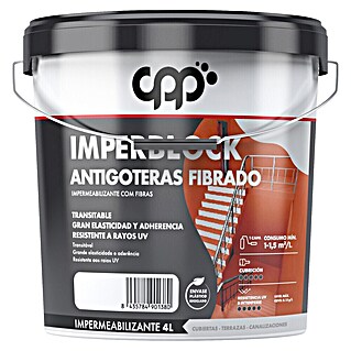 CPP Impermeabilizante fibrado Imperblock (Gris, 4 l)