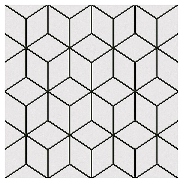 Feinsteinzeugfliese Alhambra (24,8 x 24,8 cm, Weiß/Grau, Matt) | BAUHAUS