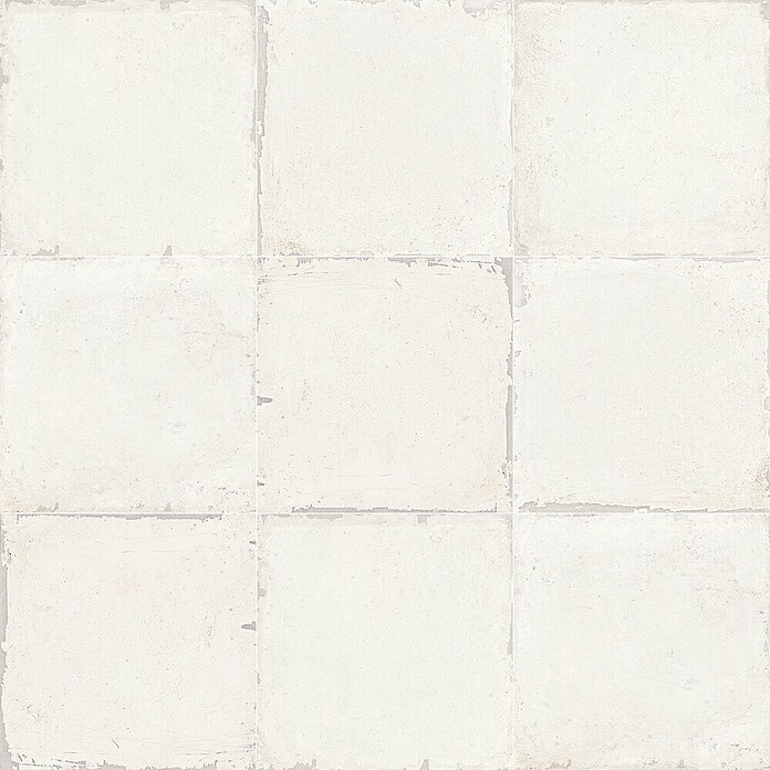 Feinsteinzeugfliese Calma Blanco (24,8 x 24,8 cm, Weiß/Grau, Matt) | BAUHAUS