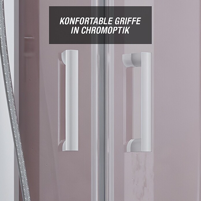 GEO Komplettdusche Alicante (Silber) | BAUHAUS