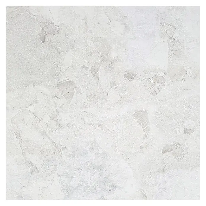 Feinsteinzeugfliese Monte - 60 x 60 cm, Bianco, Matt - Hellgraue Marmorstruktur mit unregelmäßigen Mustern.